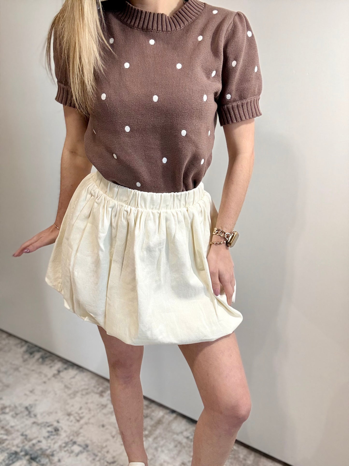 Falling for Polka Dots Top